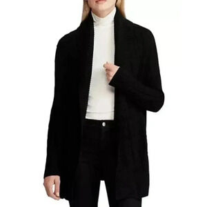 Ralph Lauren Women Cable Knit Shrug Cardigan Sweater Crop Shawl Collar Size S